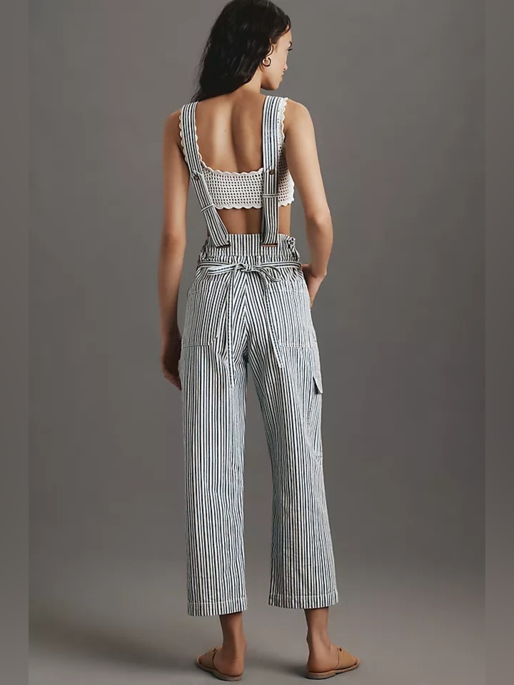 Anthropologie Pilcro Low-Front Cotton Overalls jumpsuit - Picture 3 of 10